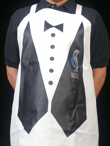 Tuxedo Silkscreened Chef's Apron