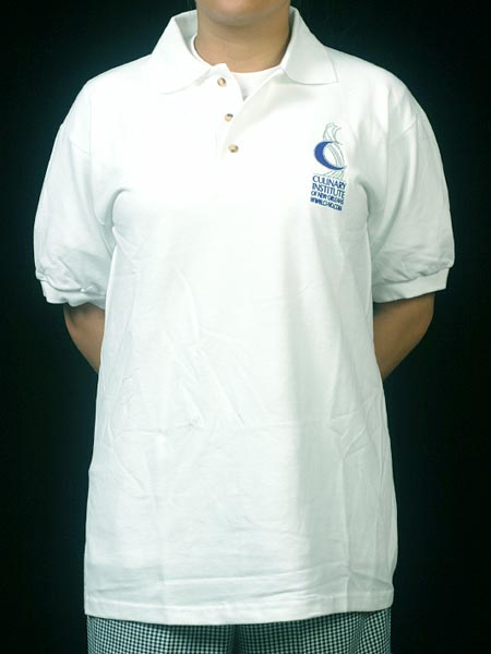 White Golf Polo Shirt